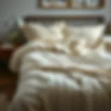 Cozy cotton quilt spread elegantly on a bed