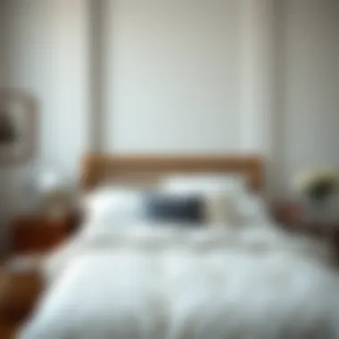 A Serene Bedroom Aesthetic A serene bedroom decorated with cotton quilts