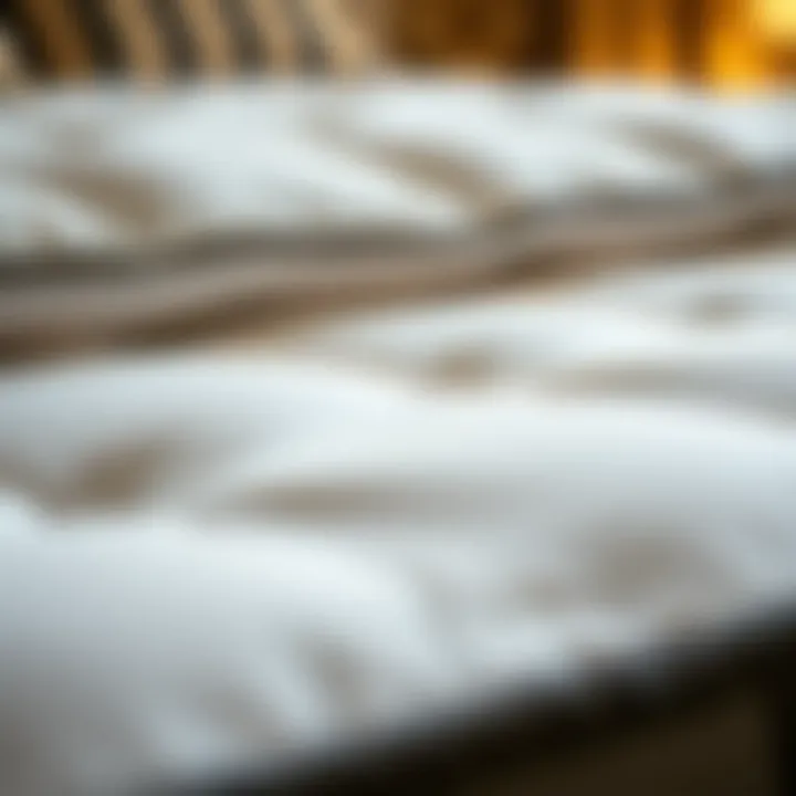Close-Up of a Comfortable Padded Mattress Close-up of a padded mattress showcasing its texture and comfort