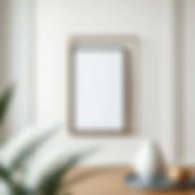 Modern Metal Frame in Minimalist Decor Modern metal photo frame in a minimalist setting