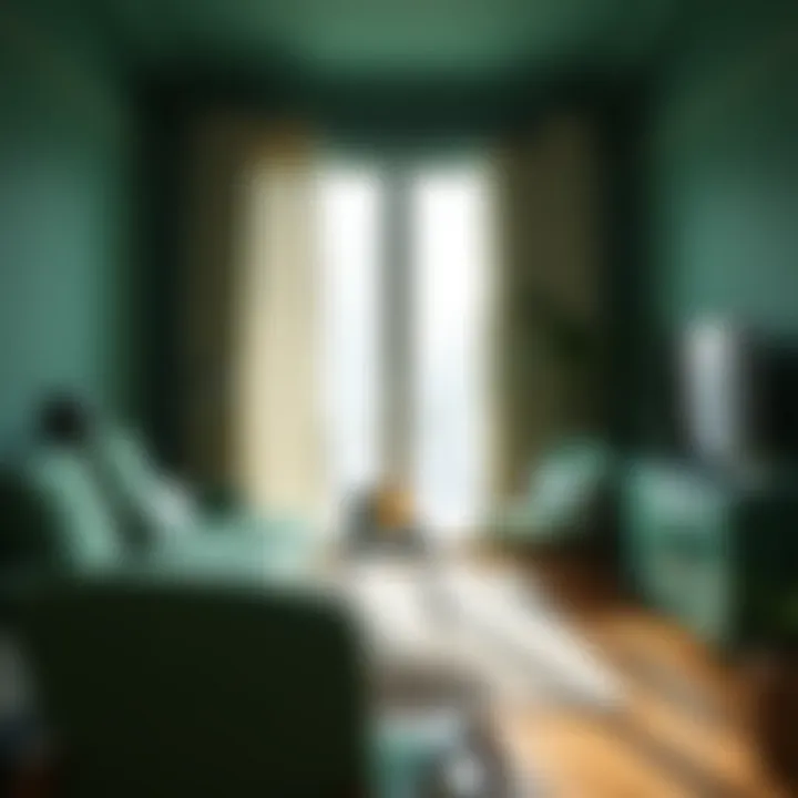 Psychological impact of emerald green color in interior spaces