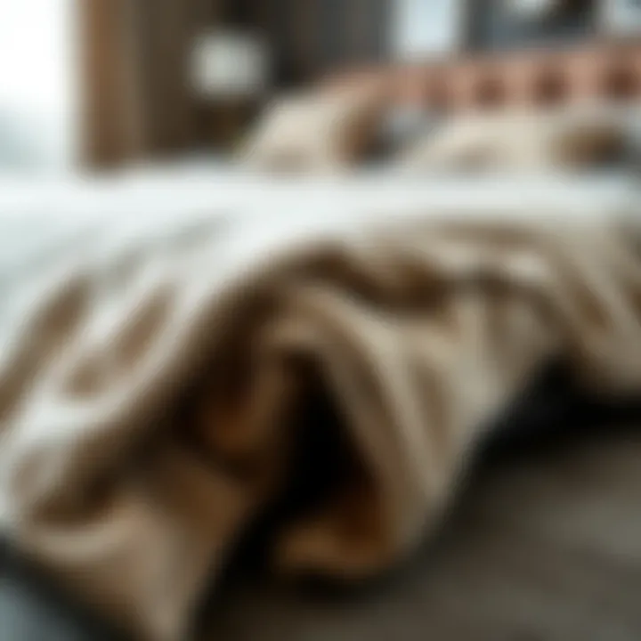 Premium Material Selection for Comfort Close-up of high-quality materials used in a 160x200 double bed