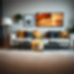 Elegant Rakle scented candle enhancing living room decor