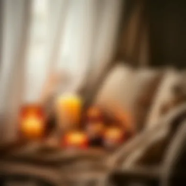Creating a Cozy Atmosphere with Rakle Candles Atmospheric setting with Rakle scented candles in a cozy corner