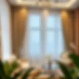 Elegant sheer curtains enhancing a modern living room