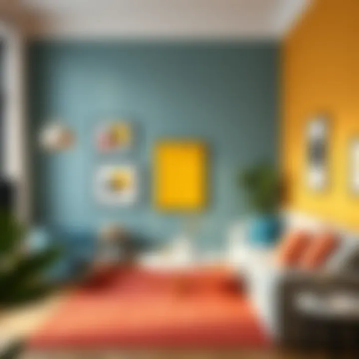 Trendy color palette for contemporary living room designs