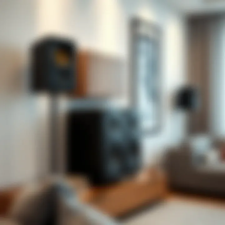 Sound System in Home Decor Trendy designed sound system integrated into home decor