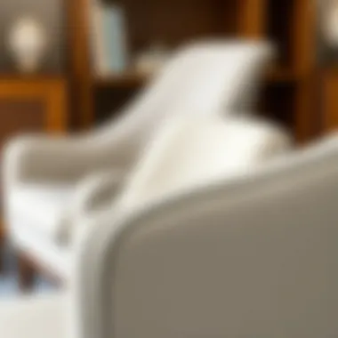 A close-up of high-quality materials used in chair construction