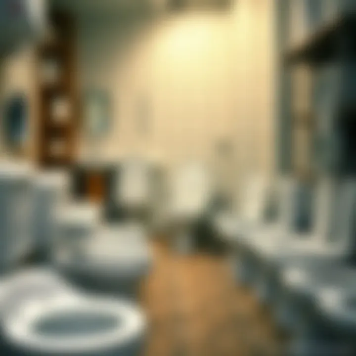 Showcasing Second-Hand Toilets Available in Ankara A variety of second-hand toilets on display