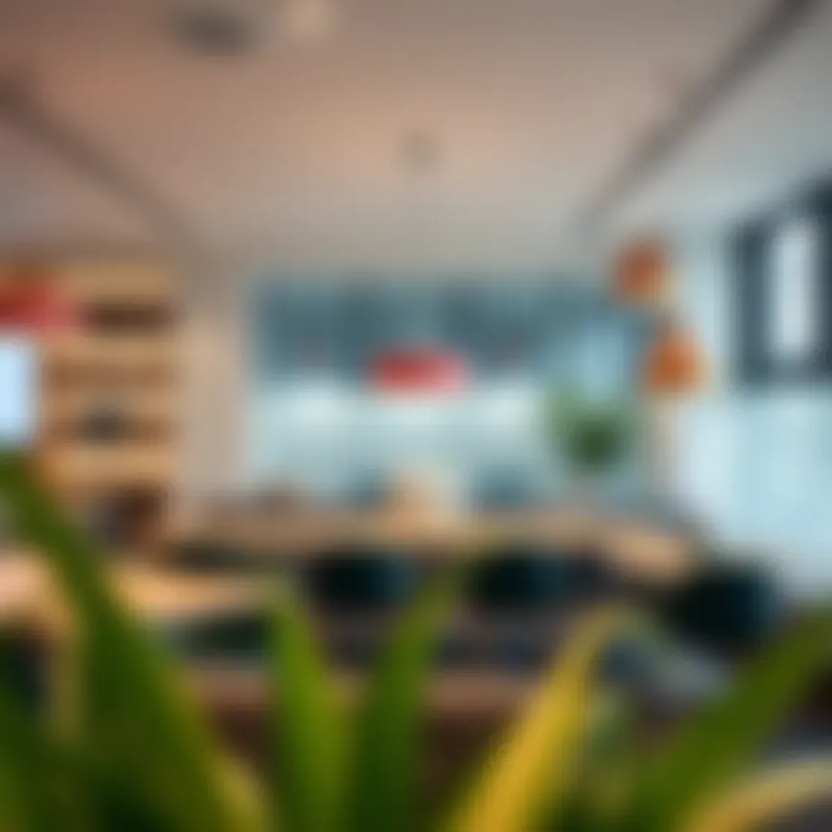 Sleek and modern shared workspace design