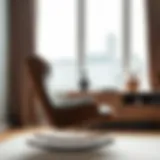 Sophisticated Design of a Rocking Chair Elegant single rocking chair in a modern living space