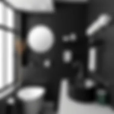 Chic Fixtures and Accessories for Black Bathrooms Stylish black fixtures and accessories