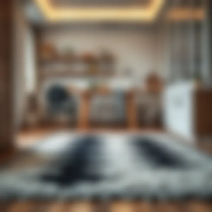 Practical Cleaning Tips for Kitchen Rugs Practical cleaning tips for maintaining black and white rugs in the kitchen