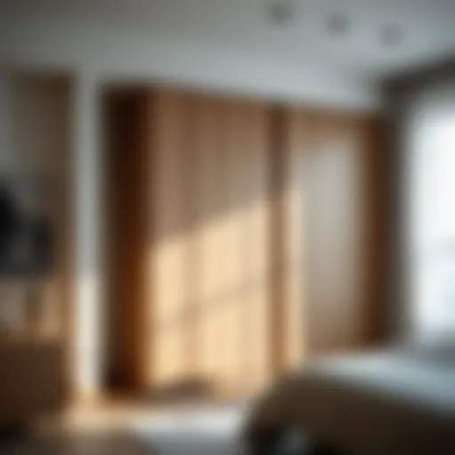 Elegant sliding wardrobe design showcasing modern aesthetics