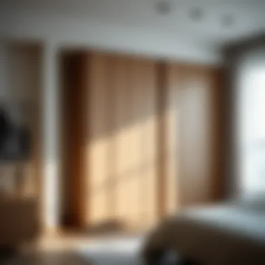 Modern Sliding Wardrobe Elegance Elegant sliding wardrobe design showcasing modern aesthetics