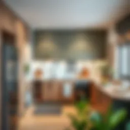 Innovative small kitchen layout with smart storage solutions