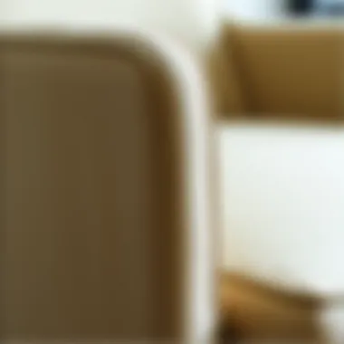 Fabric Details of Sports Josefin Armchair Close-up of the fabric and design details of a sports josefin armchair