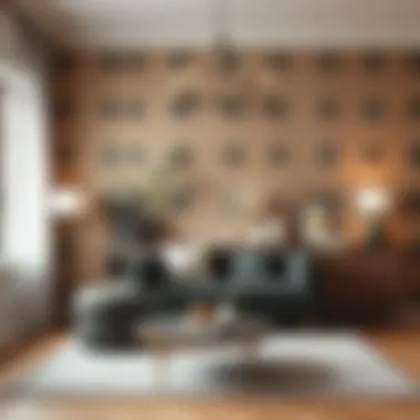 Stylish Decor with Starry Wallpaper Stylish decor elements complementing starry wallpaper