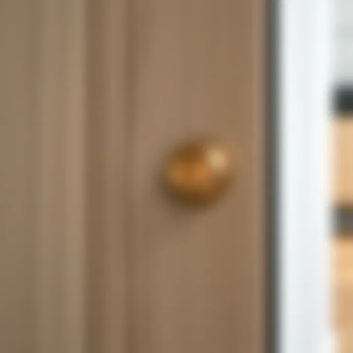 Stylish cabinet handle enhancing interior decor