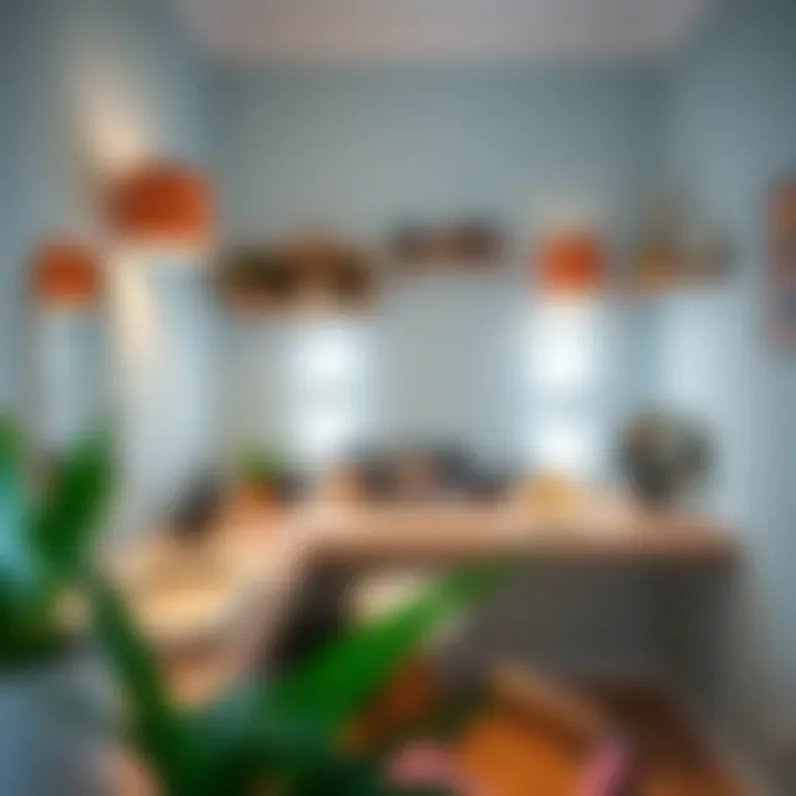Stylish Makeup Area with Various Sizes and Shapes Stylish makeup area illustrating various sizes and shapes.