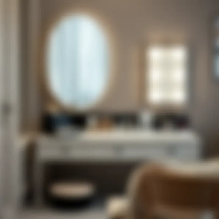 Functional Makeup Vanities for Contemporary Spaces Stylish makeup vanity with organized cosmetics