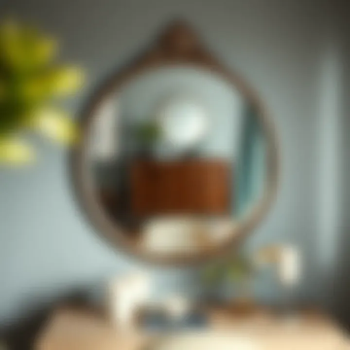 Creating Serenity with Thoughtful Mirror Colors Stylish mirror reflecting a serene environment
