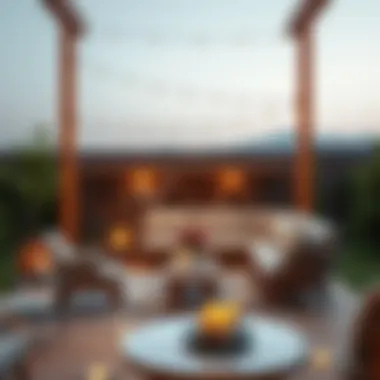 Stylish Outdoor Furniture Stylish outdoor furniture creating a cozy space