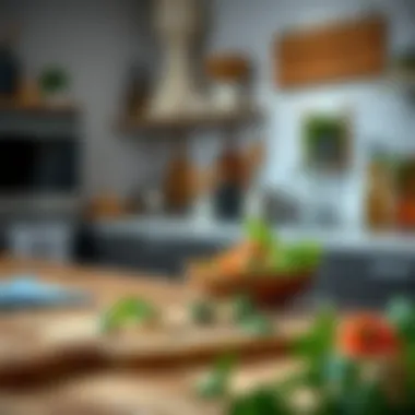 Aesthetic Appeal of Wooden Salad Boards in Kitchens Stylish wooden salad board as a kitchen centerpiece