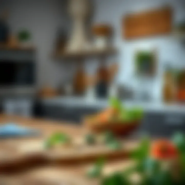 Aesthetic Appeal of Wooden Salad Boards in Kitchens Stylish wooden salad board as a kitchen centerpiece