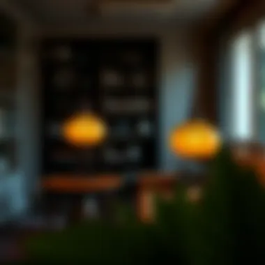 Creating Ambiance with Gourd Lamps A beautifully lit gourd lamp illuminating a cozy living space