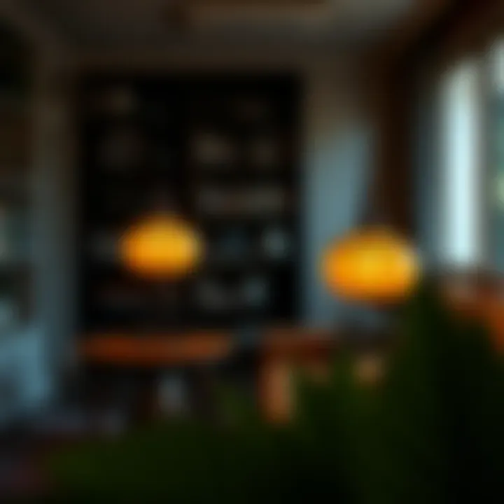 Creating Ambiance with Gourd Lamps A beautifully lit gourd lamp illuminating a cozy living space
