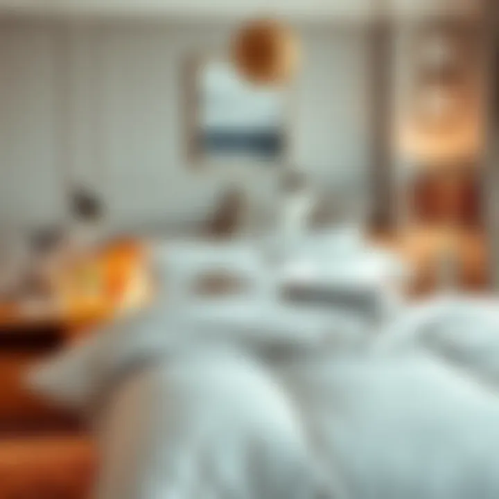 Stylish Bedroom Setting with Duvet Set Stylish bedroom showcasing the duvet set