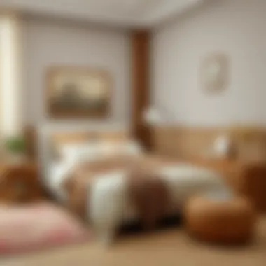 Stylish Single Bed Base in Cozy Bedroom Cozy bedroom featuring a stylish single bed base