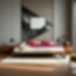 Elegant single bed base with a modern design