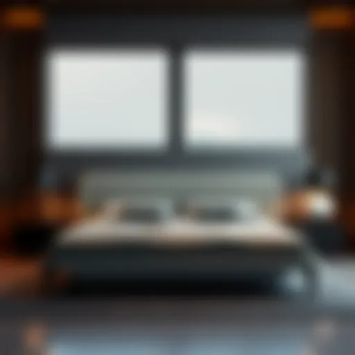 Luxurious single soft bed with elegant design