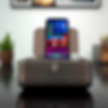 Modern Metallic Phone Storage Box Modern metallic phone storage box ideal for tech enthusiasts