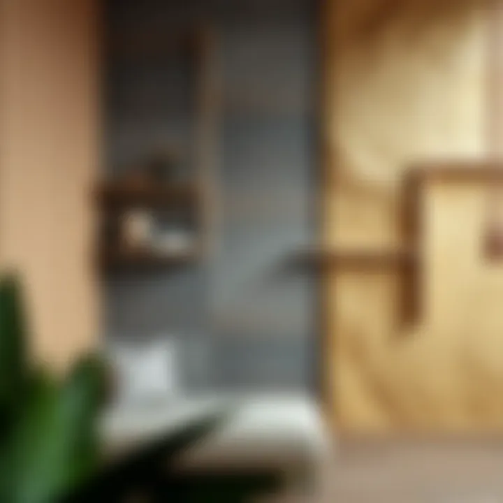 Innovative Textured Walls and Material Combos Textured wall finishes with a blend of materials