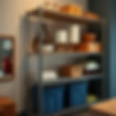 Durable and Functional Metal Rack A well-maintained metal rack emphasizing its durability and functionality.