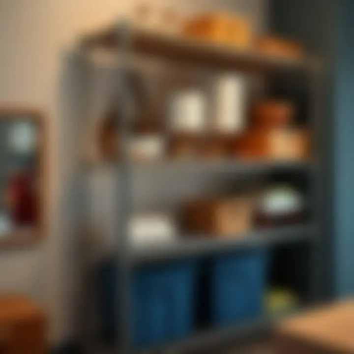 Durable and Functional Metal Rack A well-maintained metal rack emphasizing its durability and functionality.