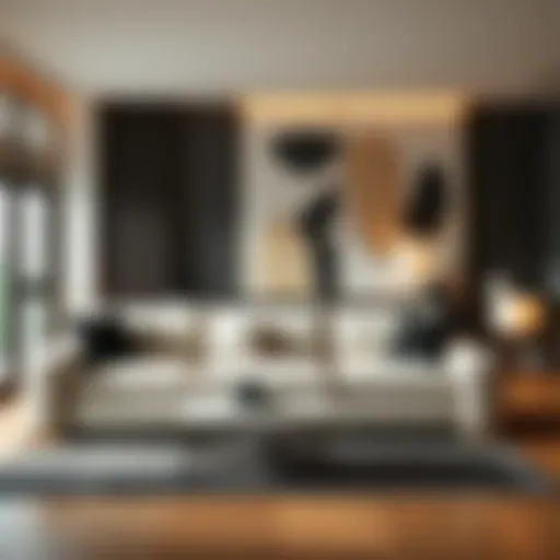 Sophistication Meets Functionality Elegant triple sofa bed with storage in a modern living room setting