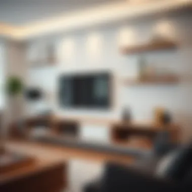 Versatile Storage Solutions for TV Shelves Functional TV shelf showcasing various storage solutions