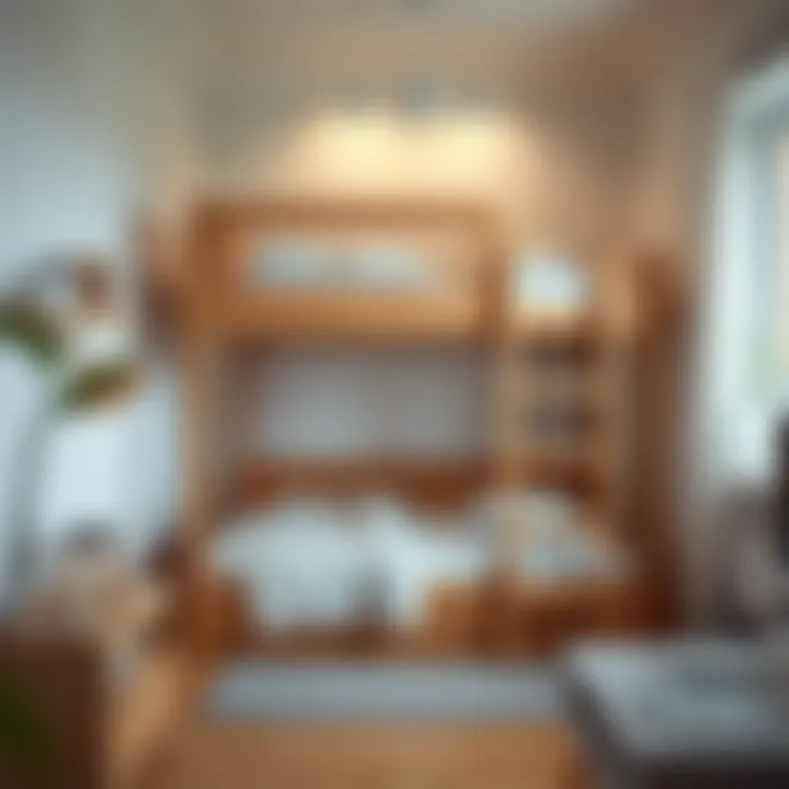 Safe and secure bunk bed with safety features