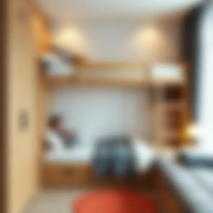 Creative space-saving bunk bed solution