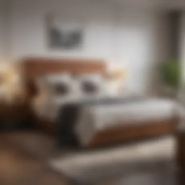 Cozy Bedroom Aesthetic Cozy bedroom with a stylish double bed base