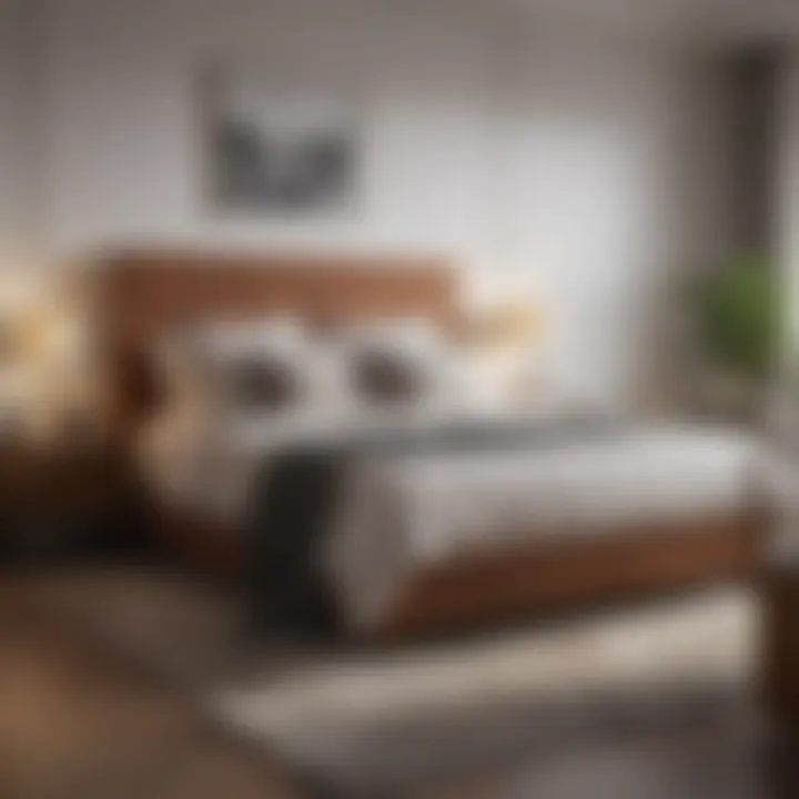 Cozy Bedroom Aesthetic Cozy bedroom with a stylish double bed base