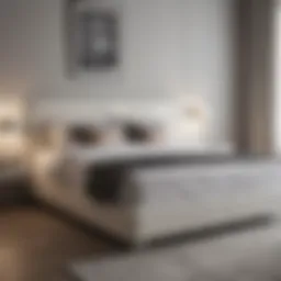 Elegant double bed base showcasing modern design