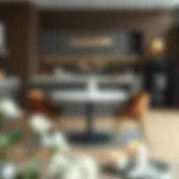 Elegant two-person kitchen table design in a modern setting