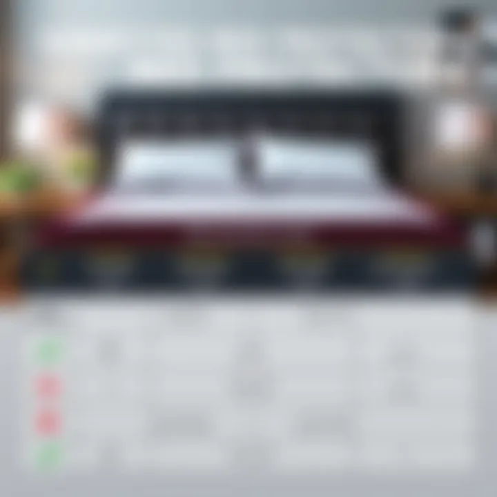 Varieties of Bed Protectors Comparison chart of different types of double bed protectors available