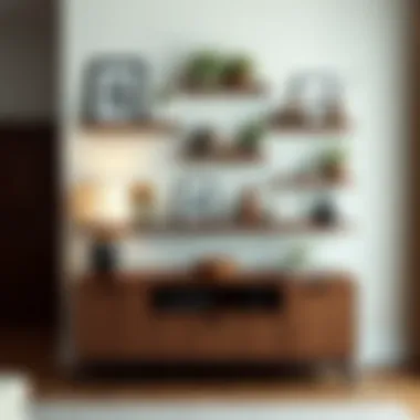 Artistic Shelf Designs for Creative Spaces Unique wall shelves with artistic arrangements