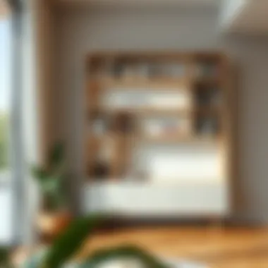Minimalist Bookshelf for Modern Aesthetics Minimalist bookshelf complementing modern decor